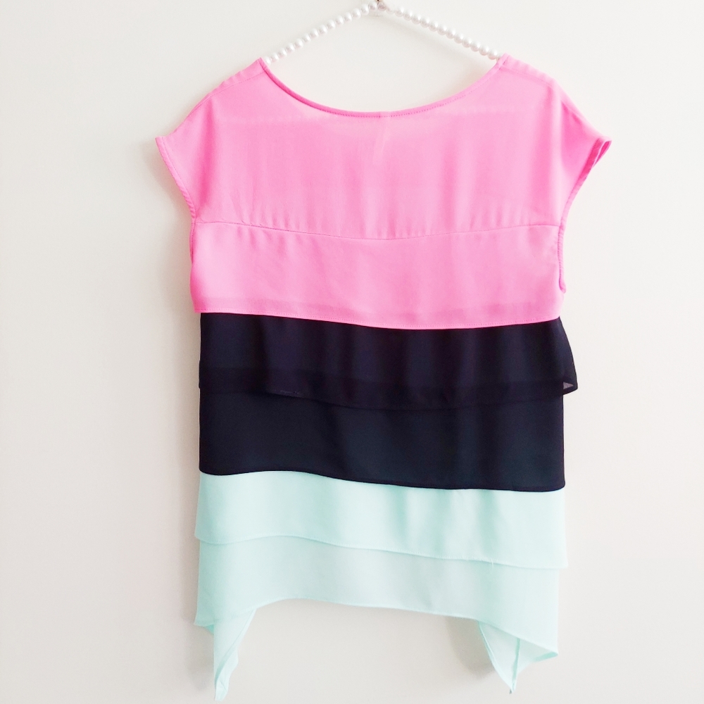 Color Story Color Block Top - Picture 2 of 6